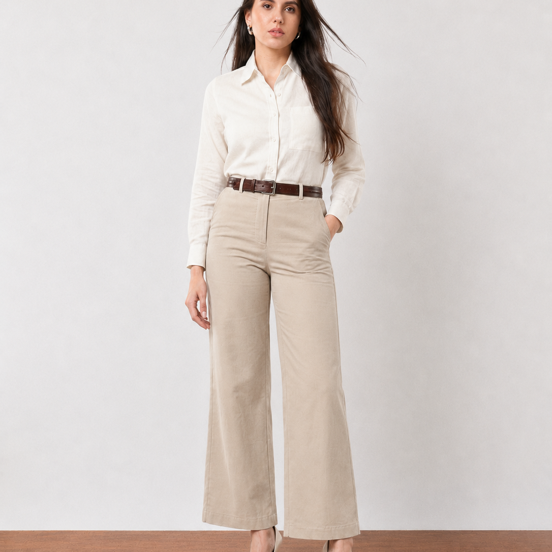 Gabriela Straight Linen Pants