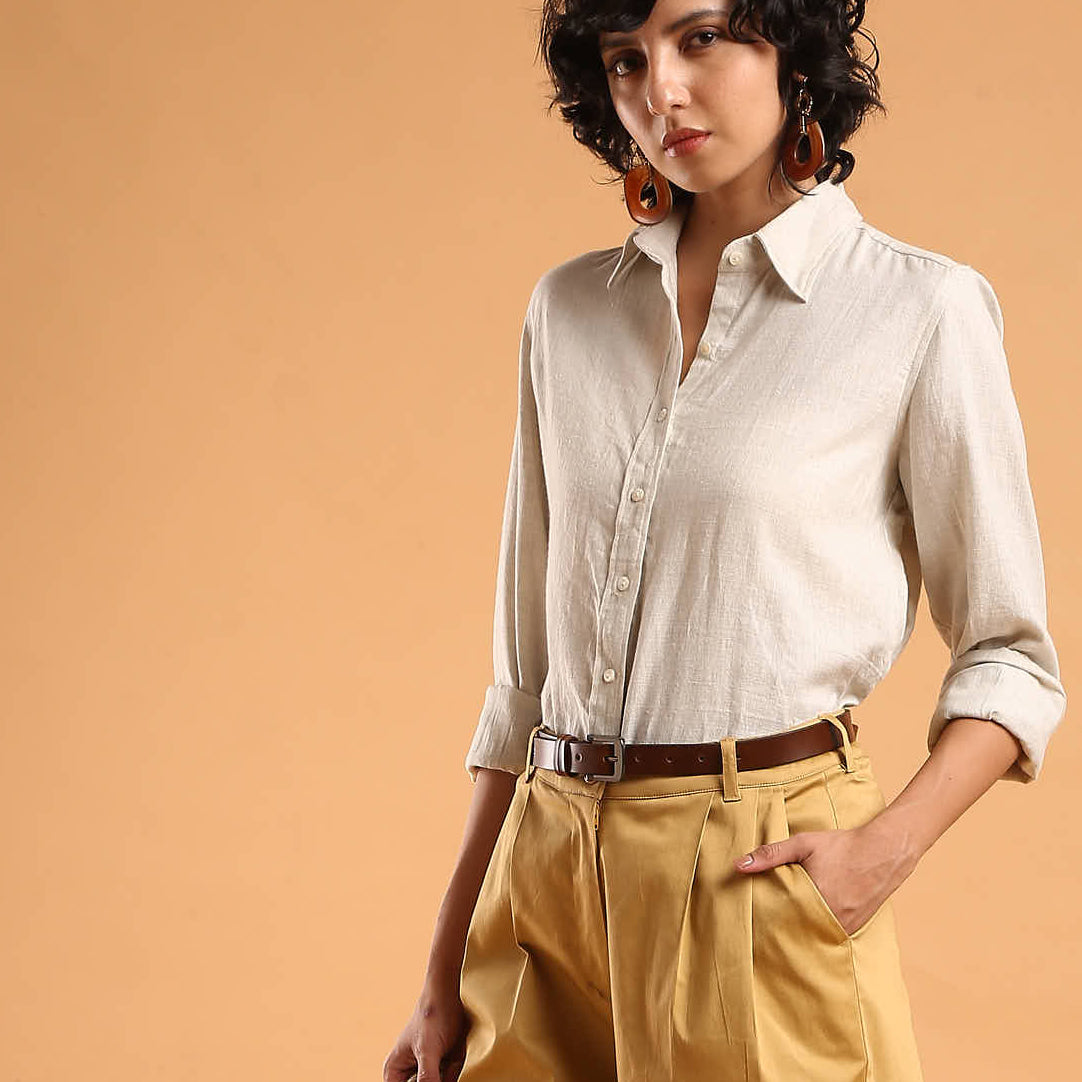 Caleb Light Grey Formal Shirt