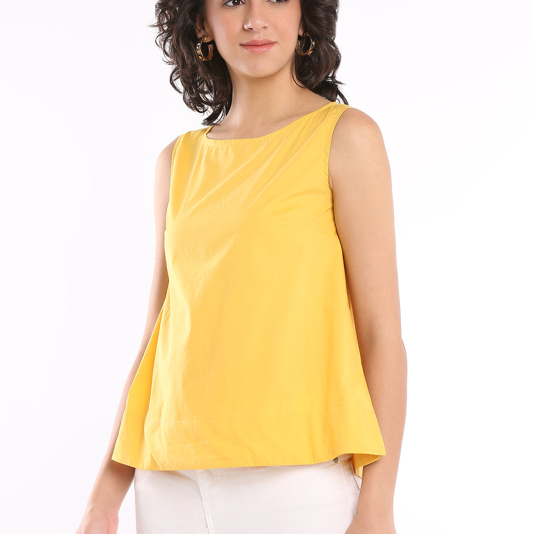 Epigamia Cotton Classy Formal Sleeveless Top