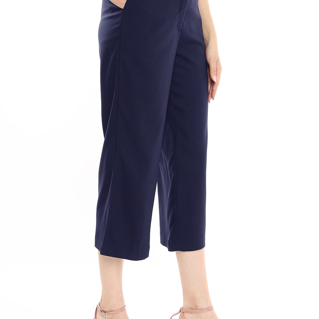 Bella Navy Blue Formal 3/4th Straight Pants