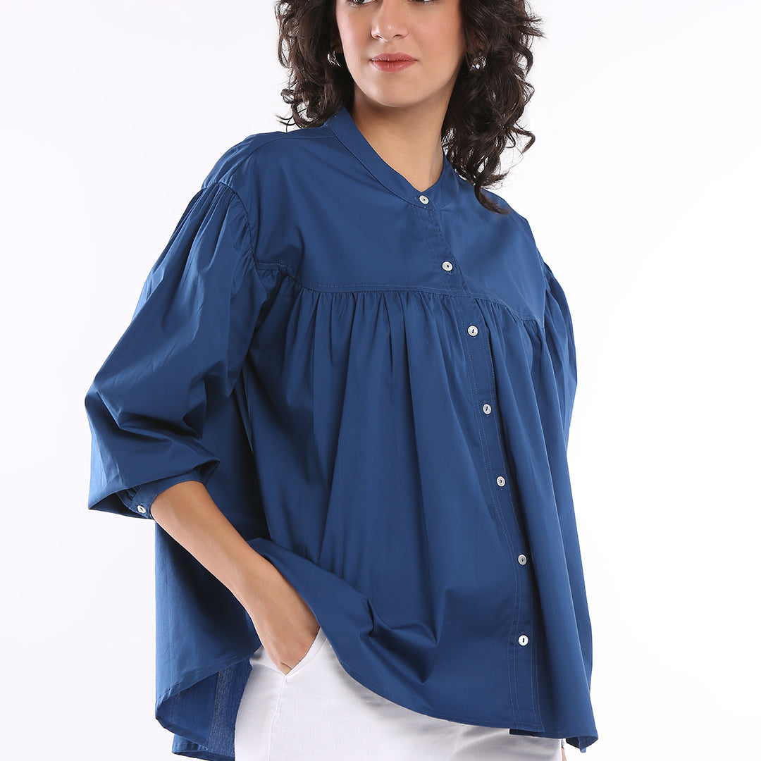 Ellie Blue Stylish Cotton Shirt