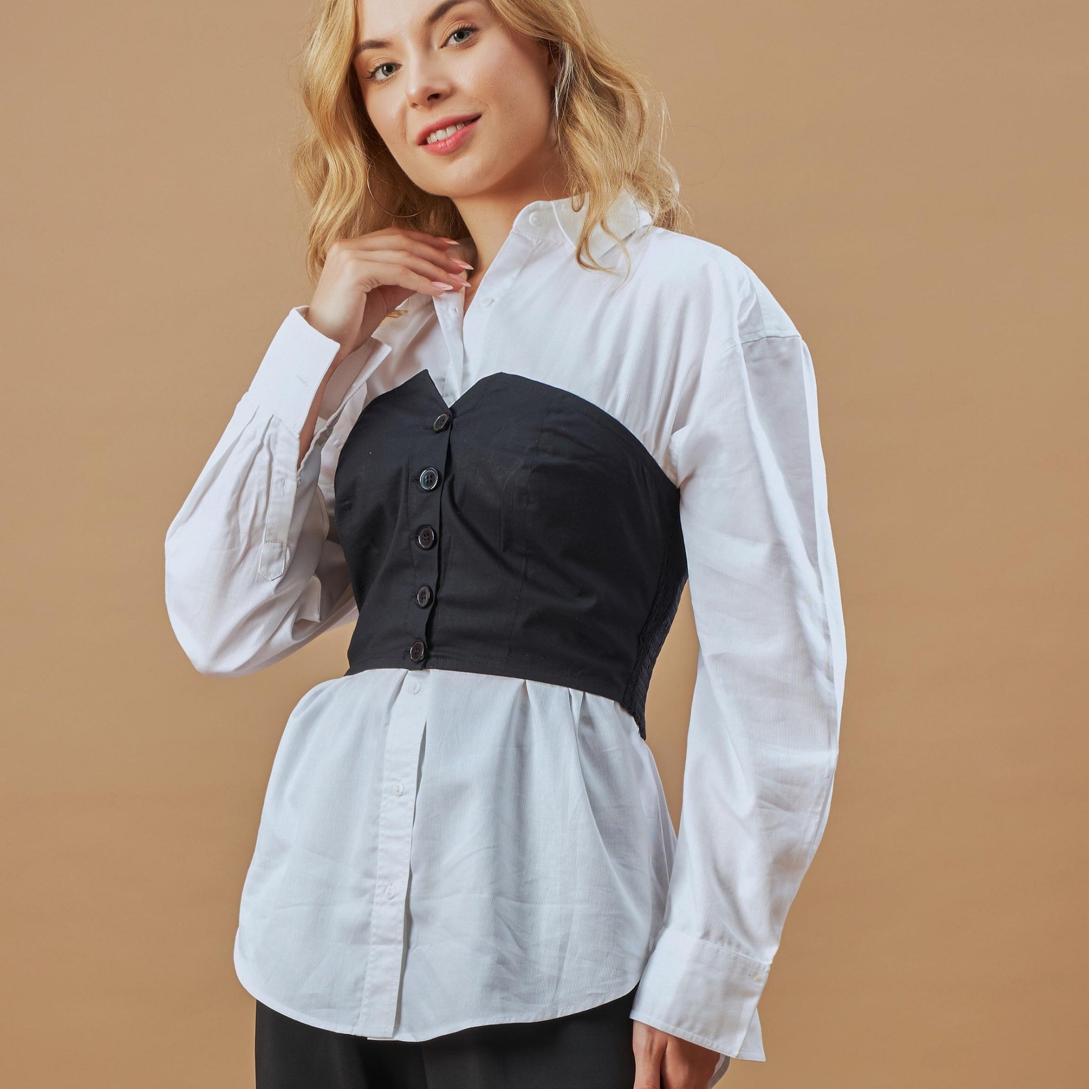 Dixie Stylish Shirt-Corset Set