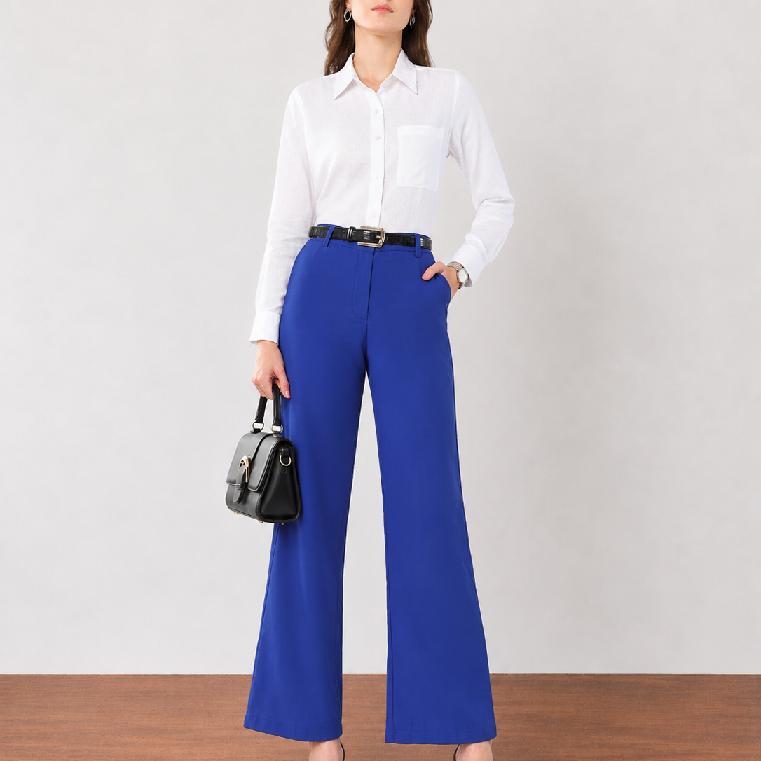 Glin Pleated Broad Pants