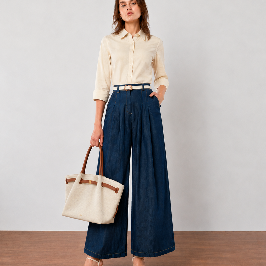 Freedom Wide Leg Denim Pants
