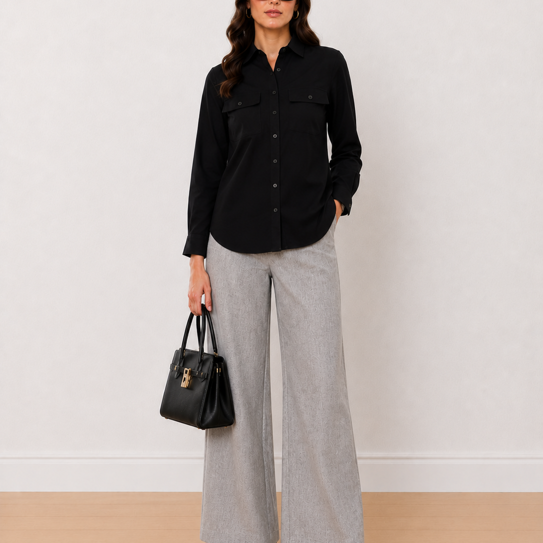 Allaya Black Denim Shirt