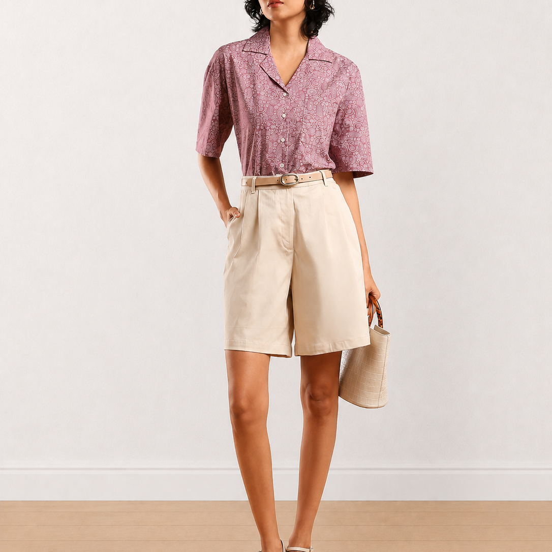 Celine Knee Length Bermuda Shorts