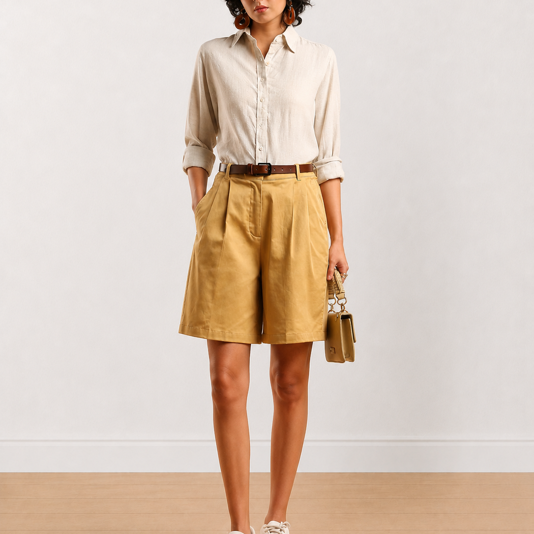 Celine Knee Length Bermuda Shorts