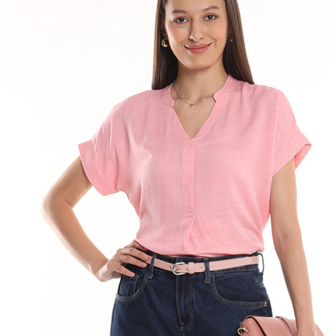 Chloe Pink Stylish Formal Top