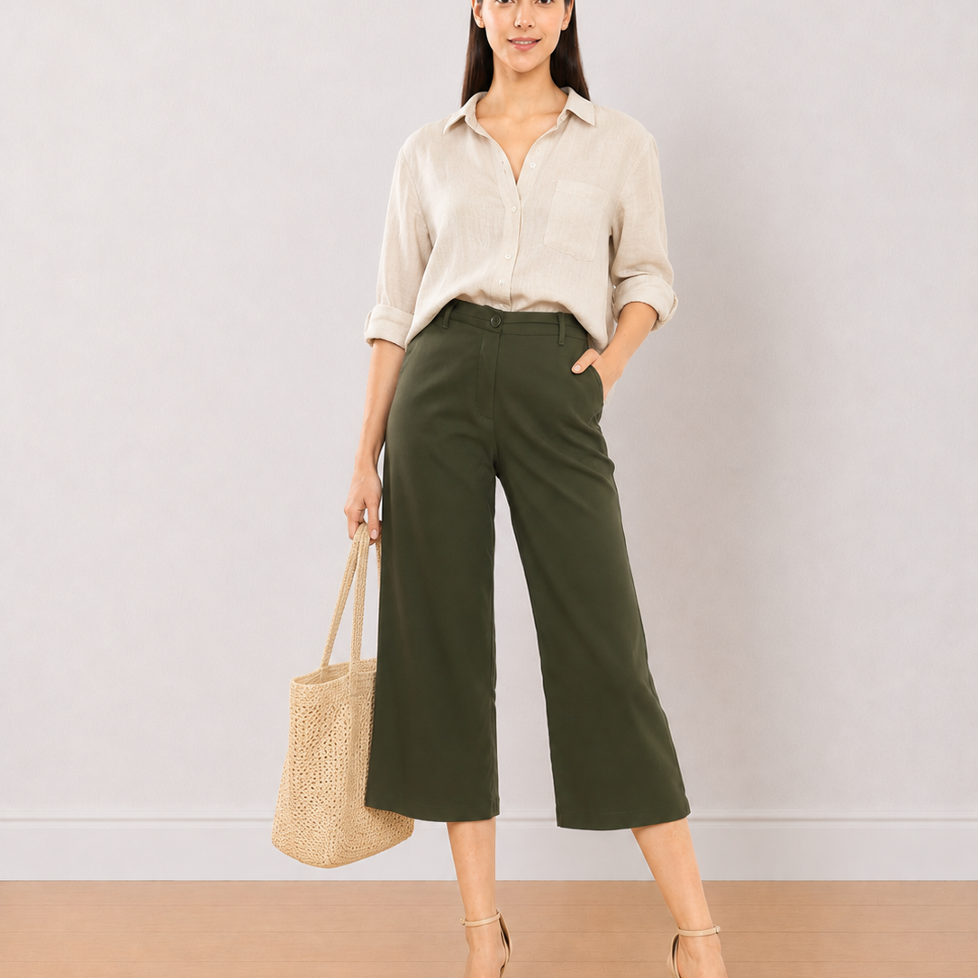 Bella Formal 3/4th Straight Pants