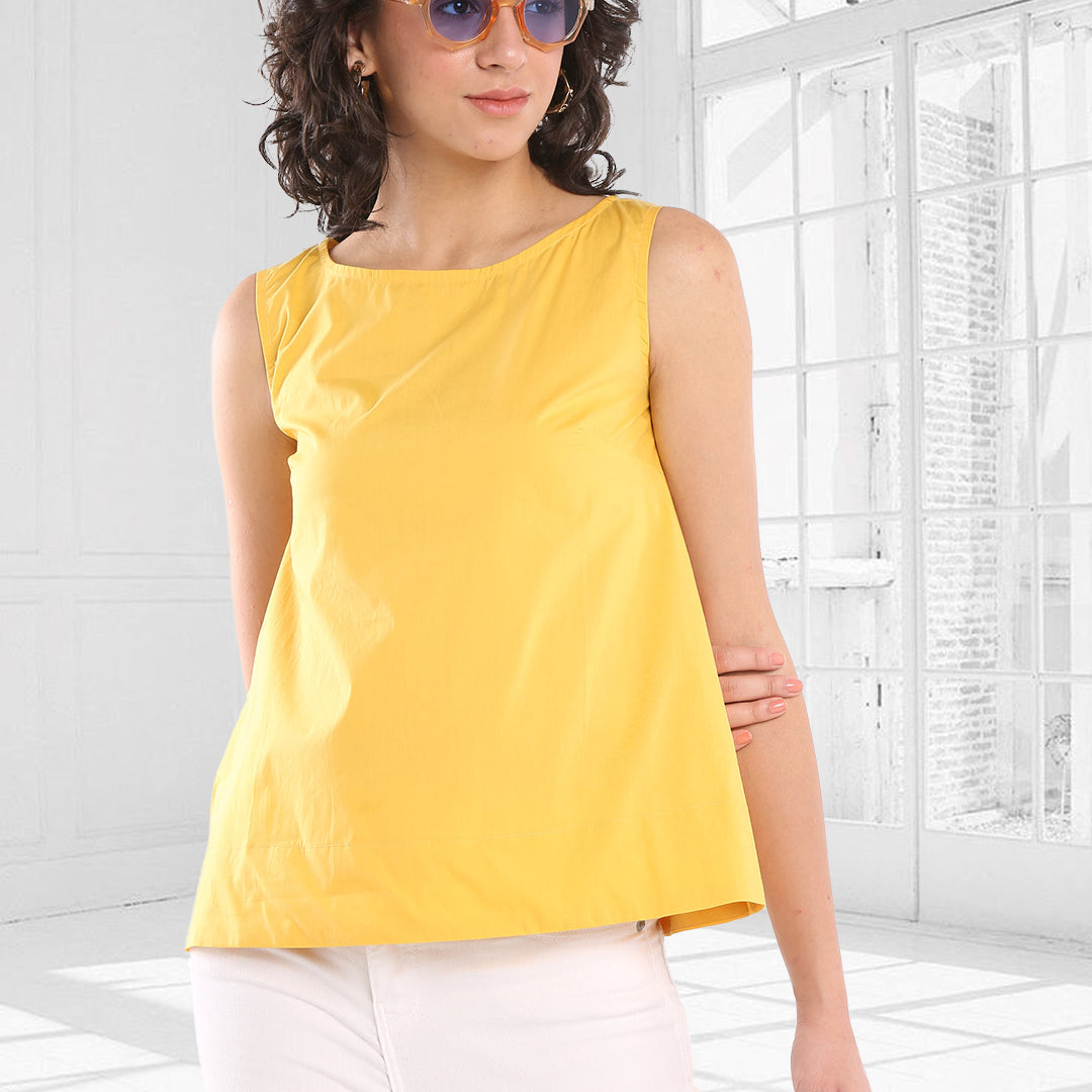 Epigamia Cotton Classy Formal Sleeveless Top