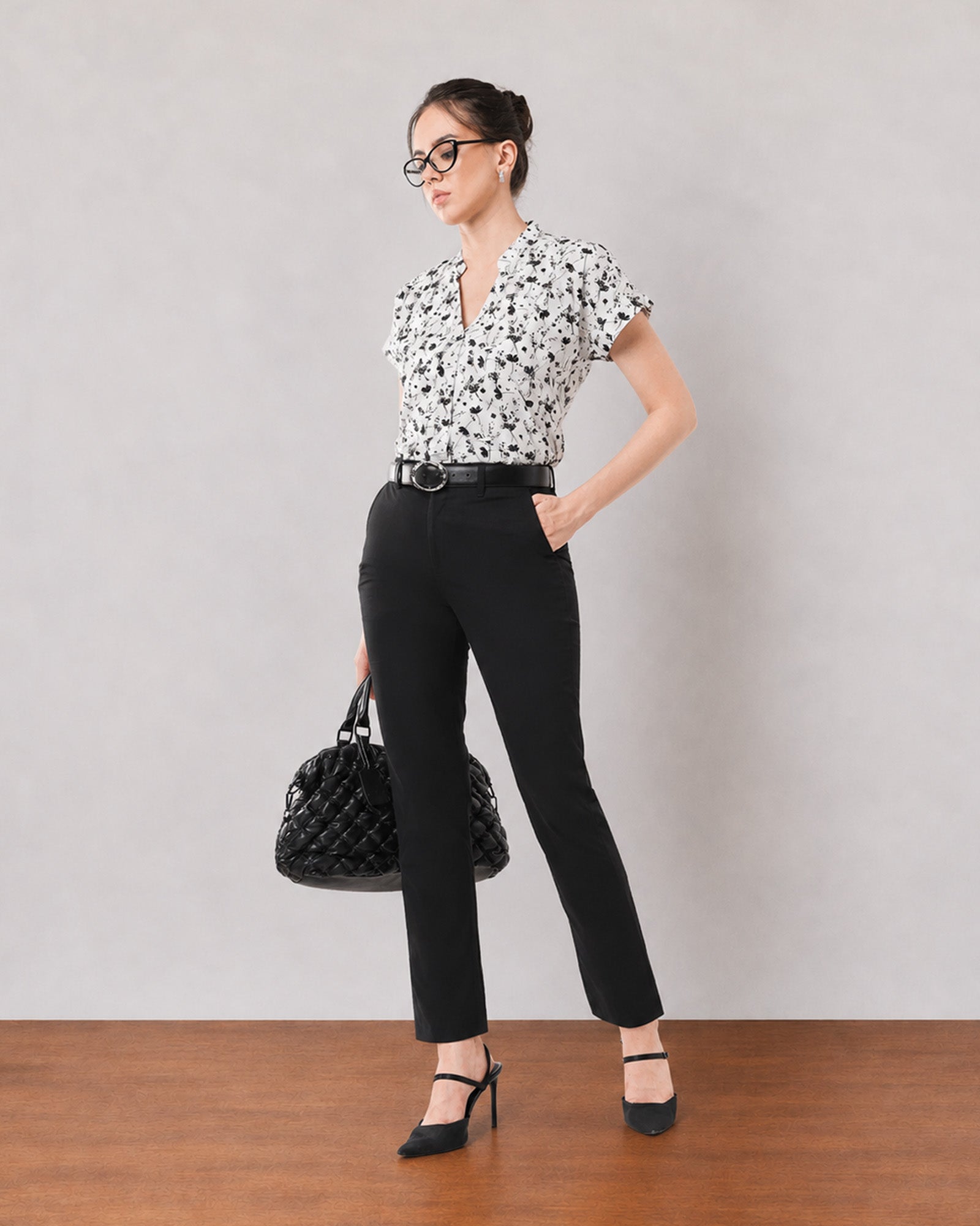 Galaxy black cotton chinos, smart casual days