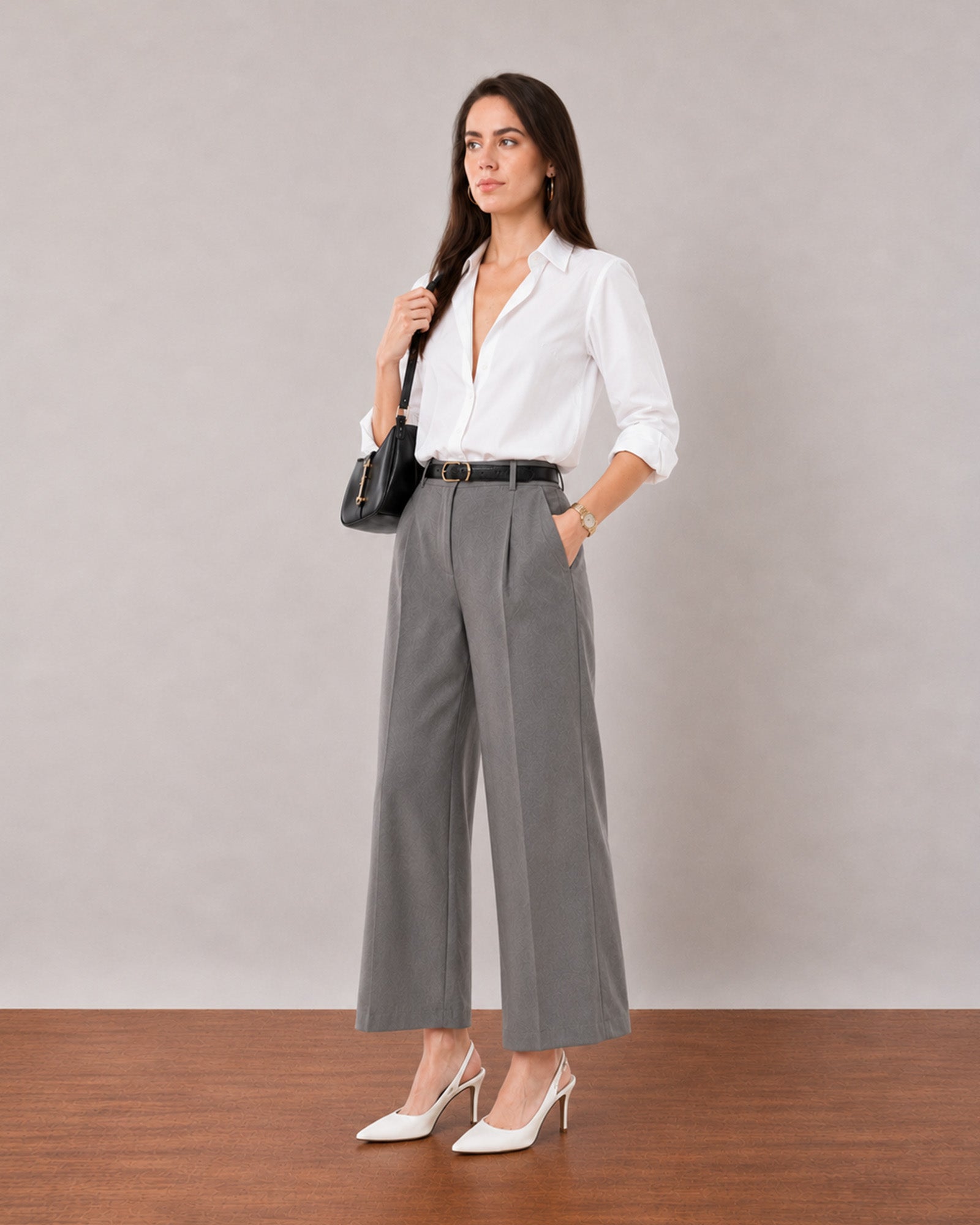 That white formal shirt, smart office look