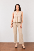 Gretchen Printed Peplum Top