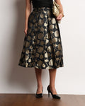 Hivani Brocade Midi Skirt