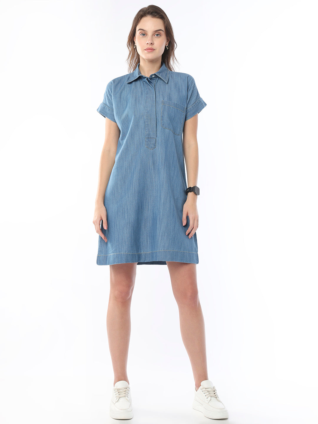 Fauna Denim Shift Dress