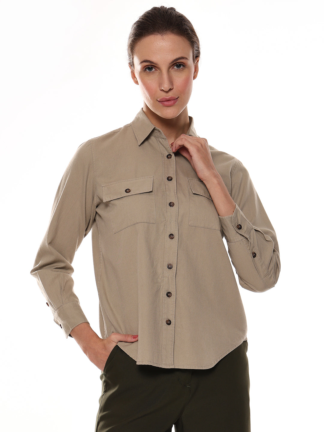 Analia Cotton Utility Shirt