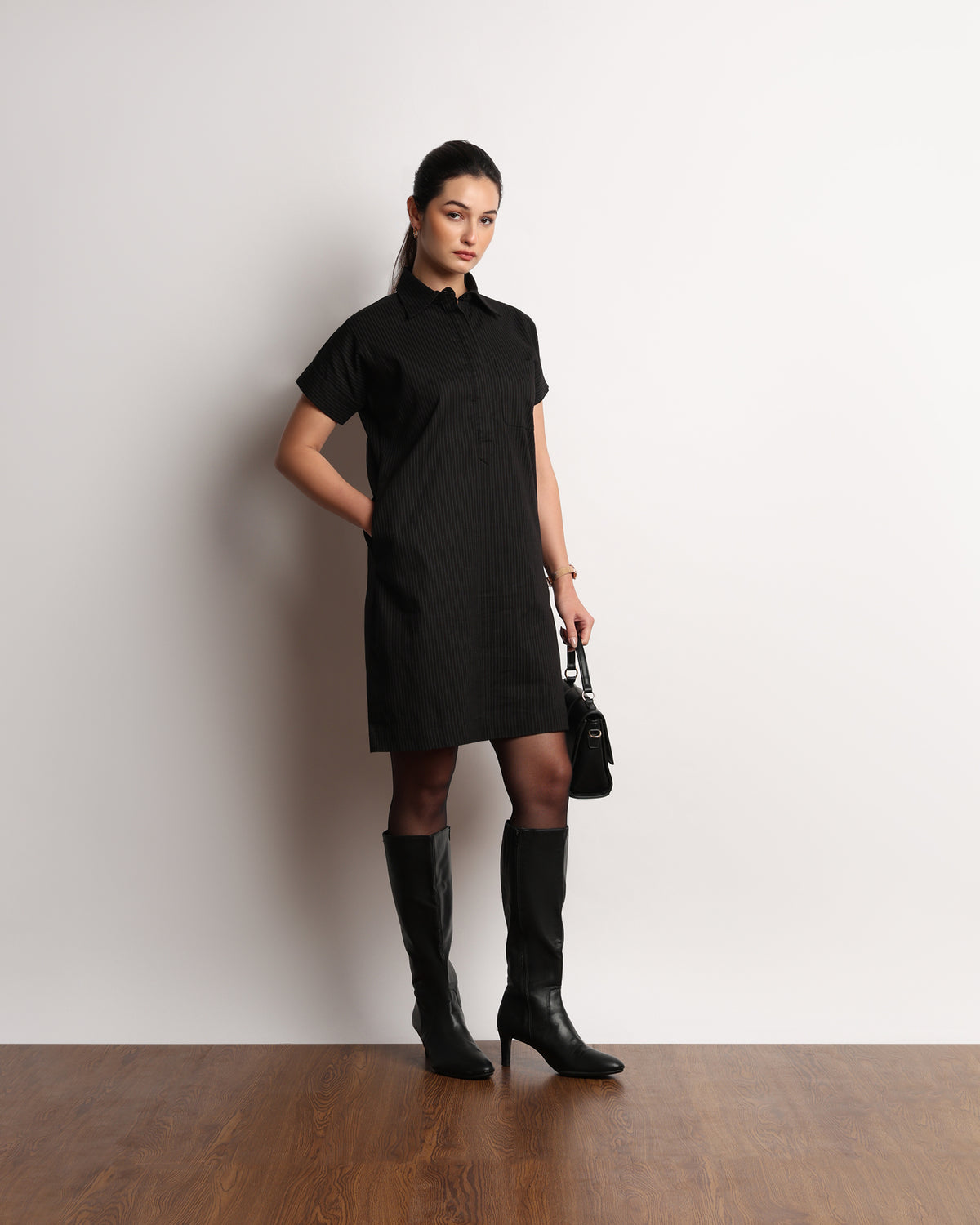 Hetul Pinstriped Dress