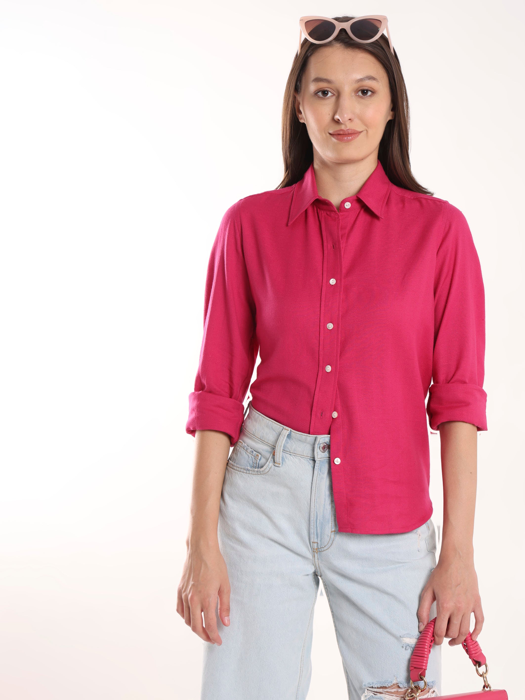Cameron Pink Cotton Formal Shirt