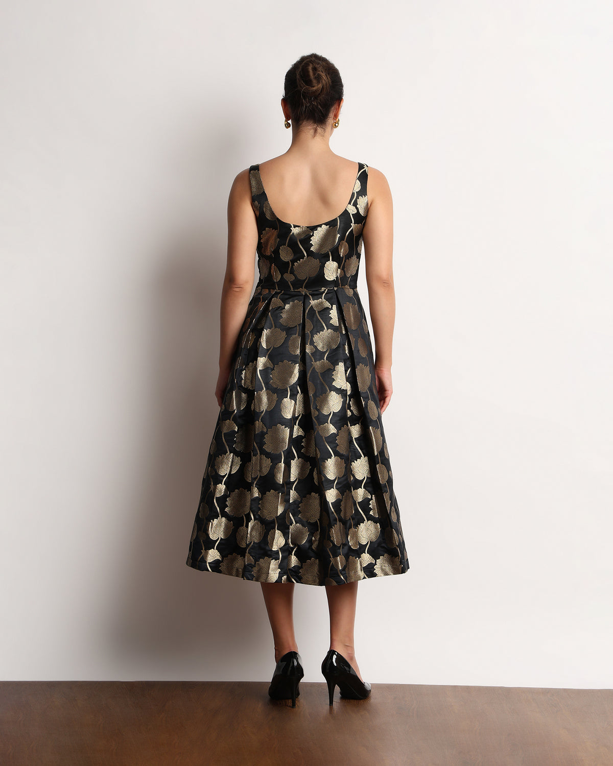 Honoria Brocade Midi Dress