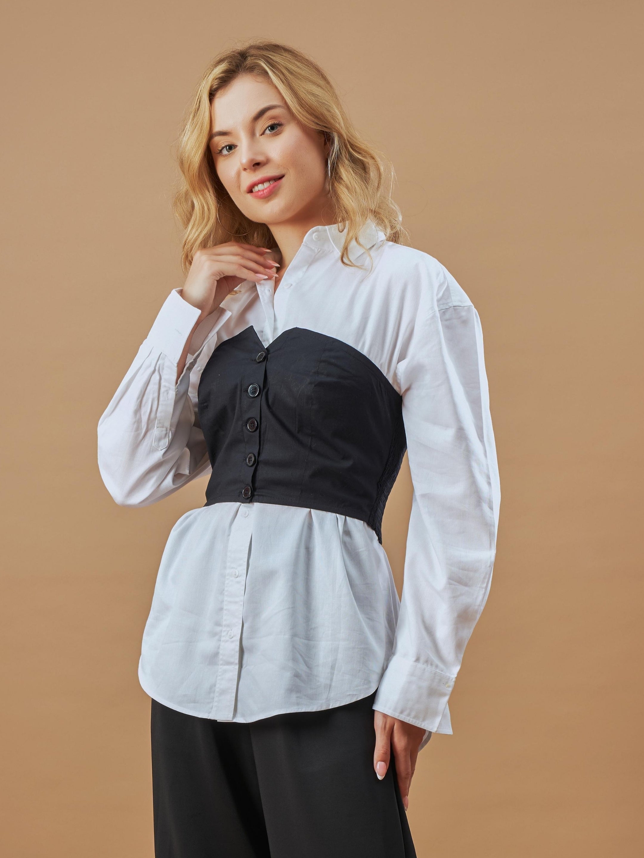 Dixie Stylish Shirt-Corset Set