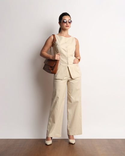 Heading Pinstriped Vest