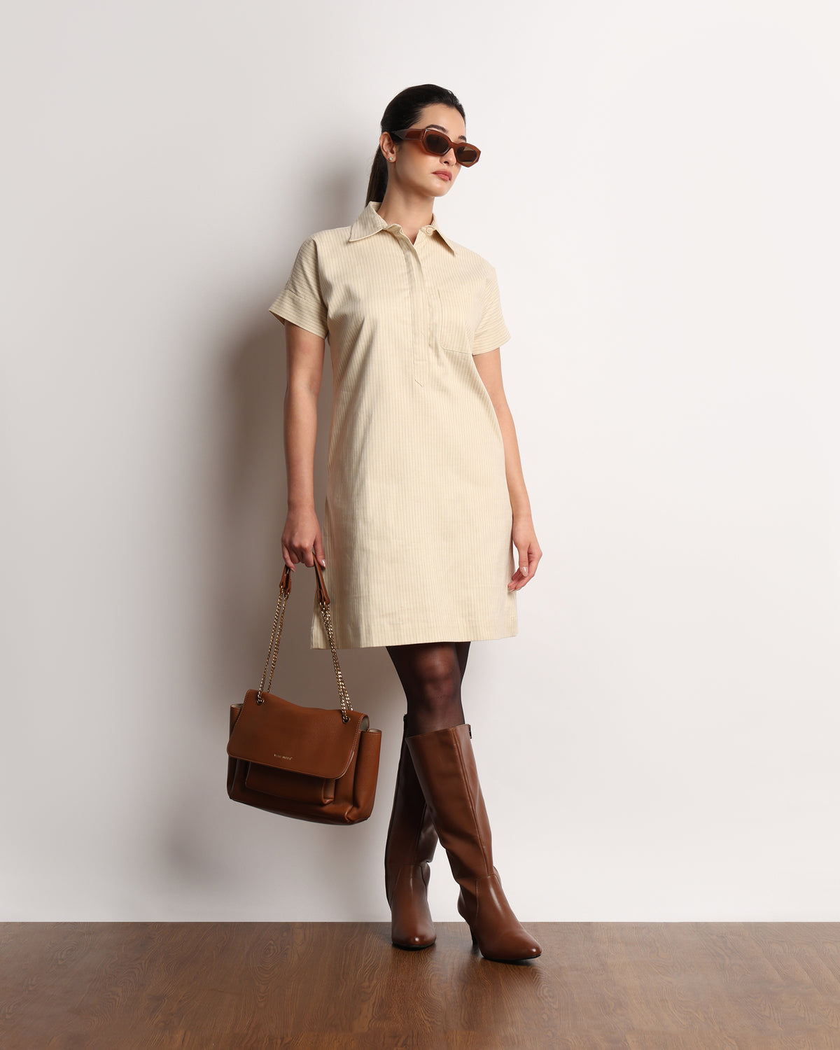 Hetul Pinstriped Dress