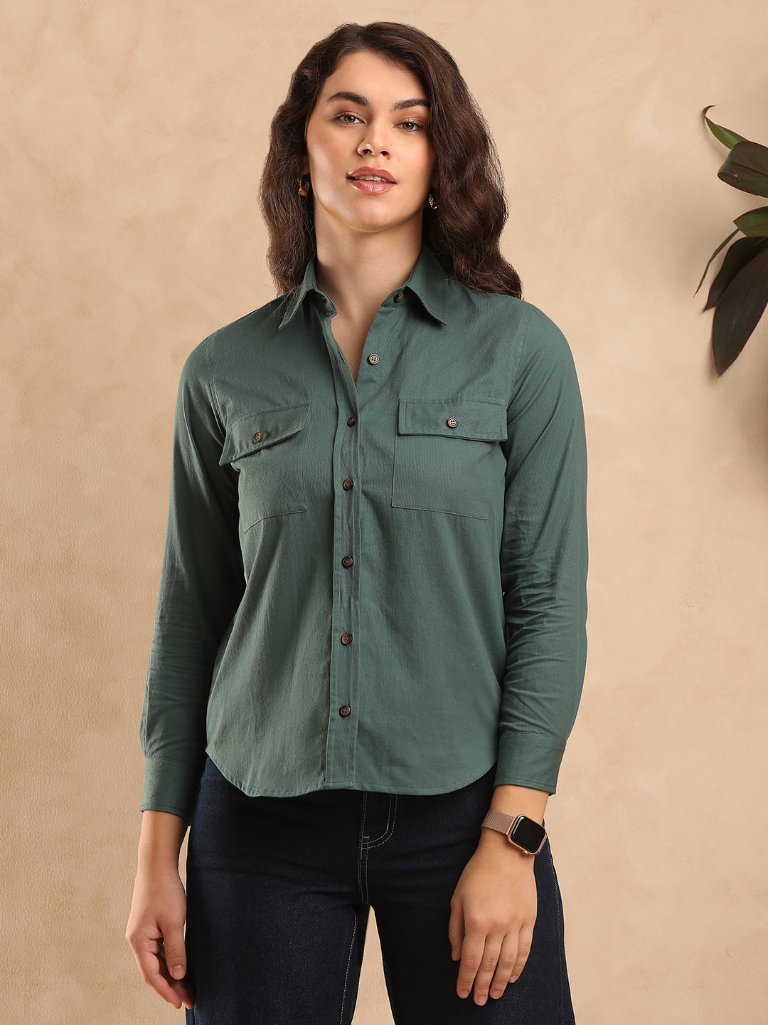 Analia Cotton Utility Shirt