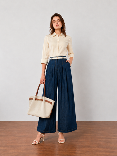 Freedom Wide Leg Denim Pants