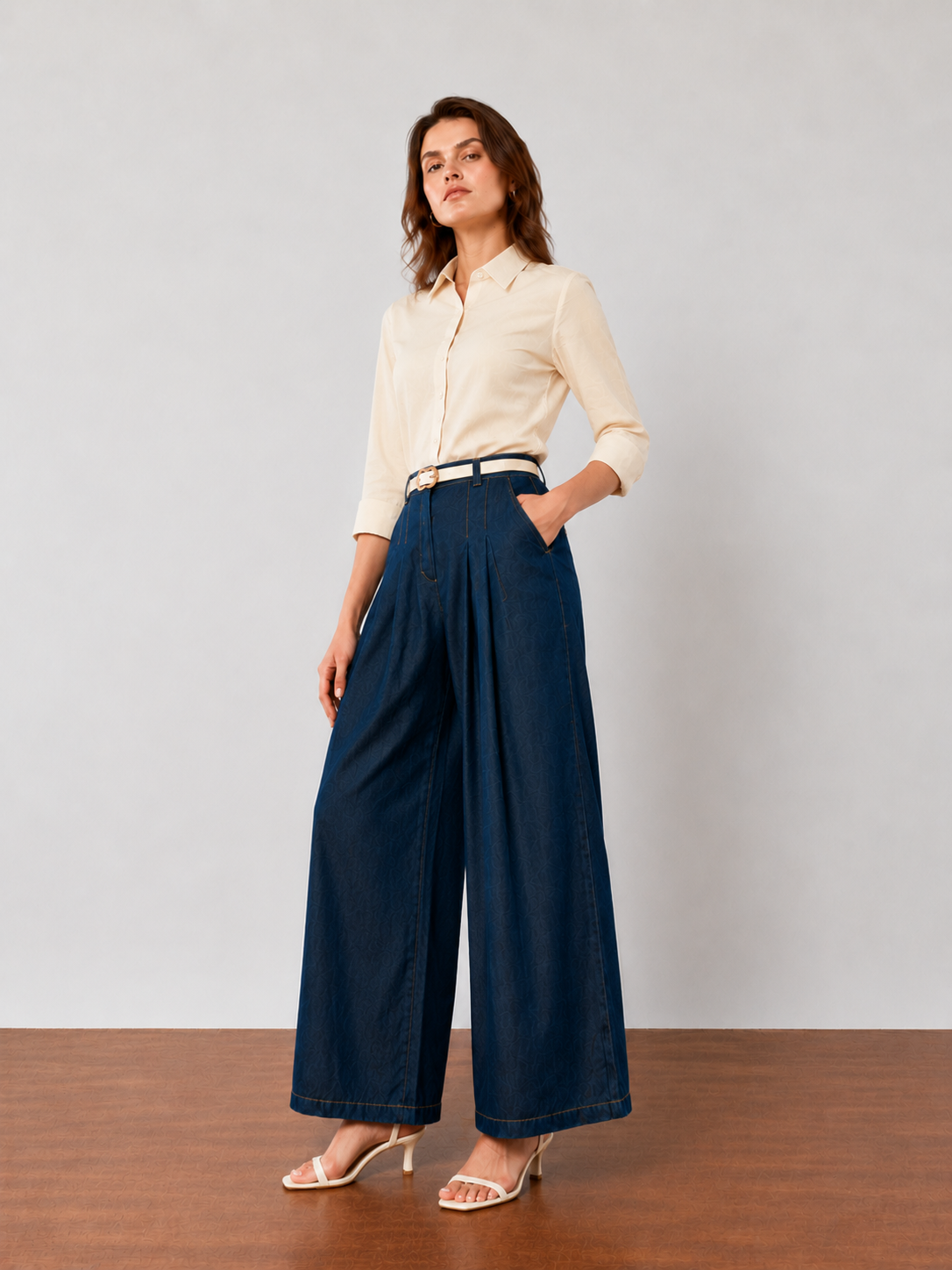 Freedom Wide Leg Denim Pants