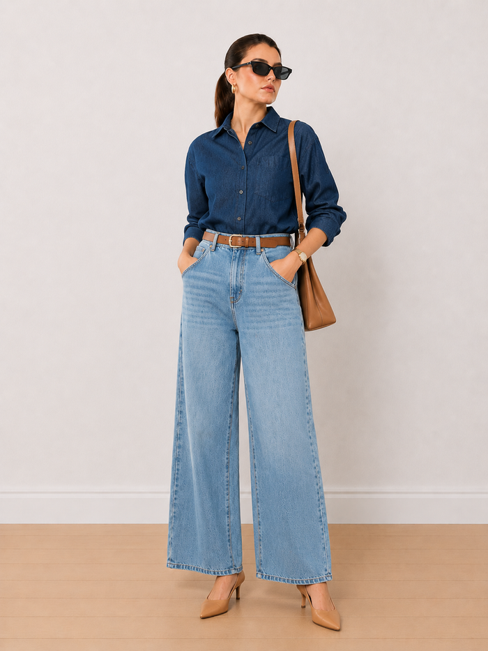 Athena Denim Oversized Shirt