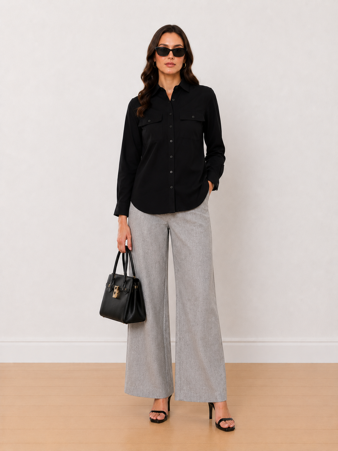 Allaya Black Denim Shirt