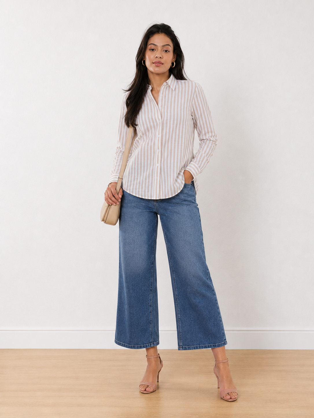 Amber Striped Cotton Formal Shirt