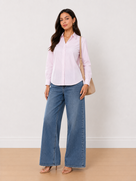 Aksa Striped Cotton Formal Shirt