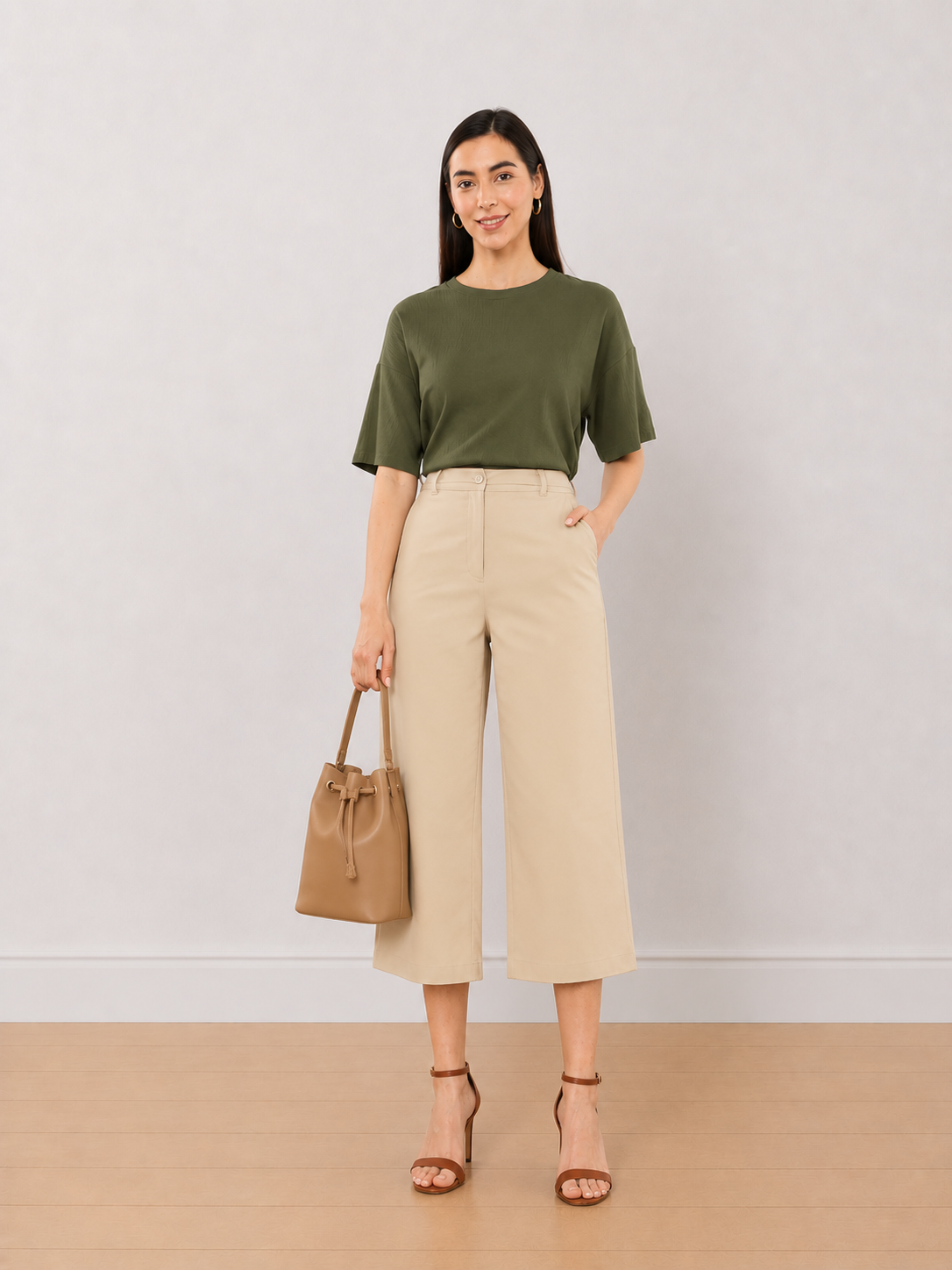 Bella Formal 3/4th Straight Pants