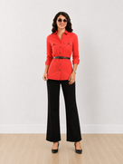 Dalton Shirt with Leather Belt
