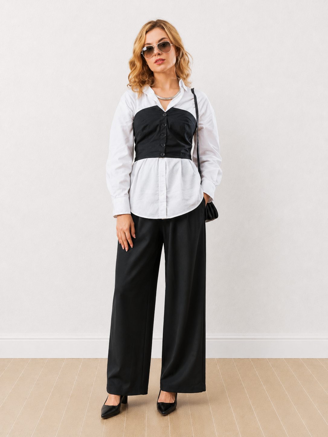 Dixie Stylish Shirt-Corset Set