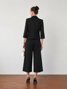 faith-cropped-blazer-beige Black