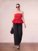 Gemma Cotton Strapless Top