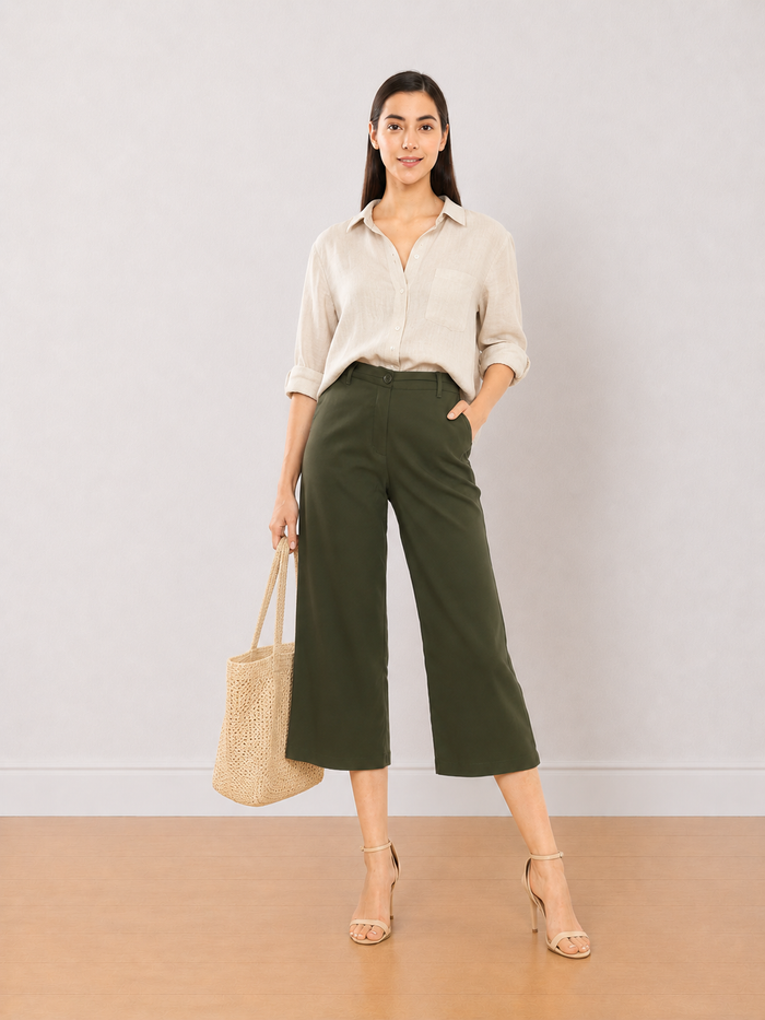 Bella Formal 3/4th Straight Pants