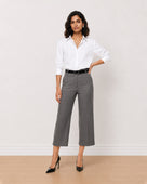 Gazillion Bella grey soft touch viscose rayon 3/4th straight pants for women, medium waist