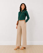 Dame bottle green formal shirt with full sleeves, angled front view