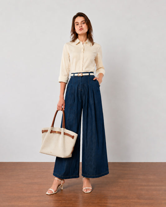 Freedom Wide Leg Denim Pants