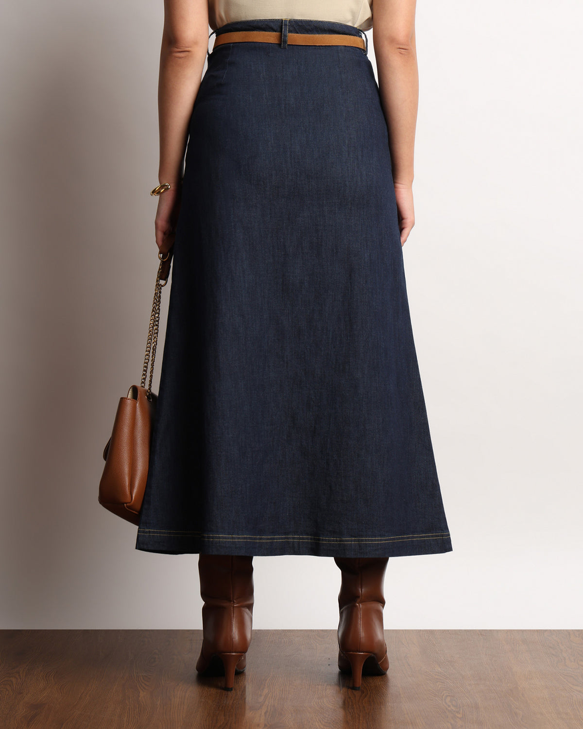 Heloise Denim Maxi Skirt