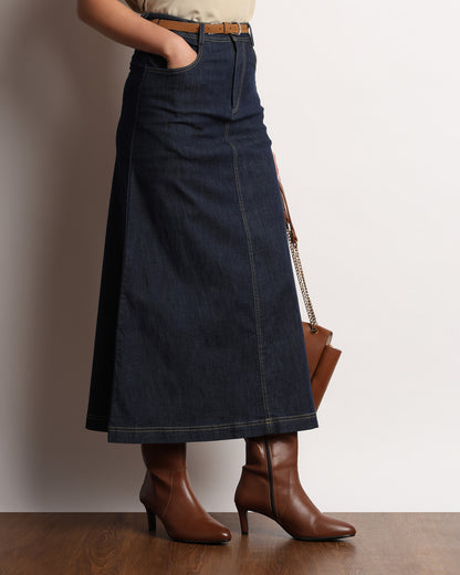 Heloise Denim Maxi Skirt